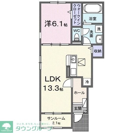 クレール Iの物件間取画像